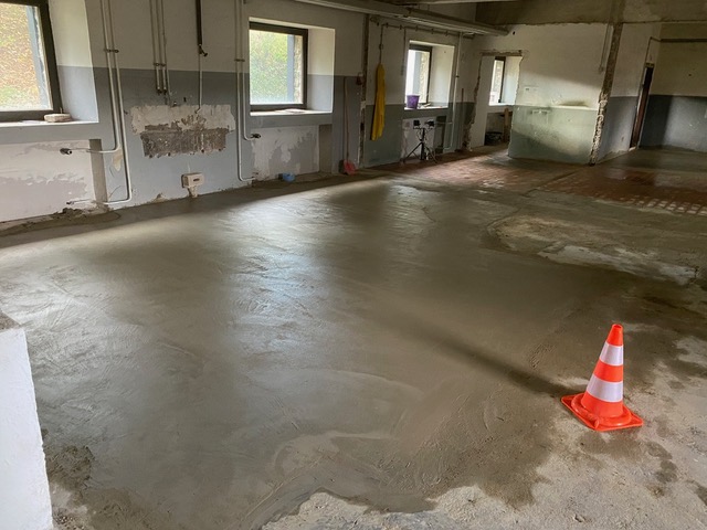 Fertig eingebautes Material Bild: BauAustellung12.jpg