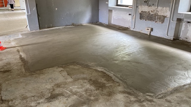Fertig eingebautes Material Bild: BauAustellung13.jpg